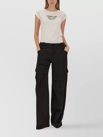 Tom Ford logo print slim fit t-shirt