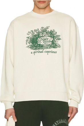 Museum of Peace and Quiet Spiritual Experience Crewneck Sweatshirt In Bone