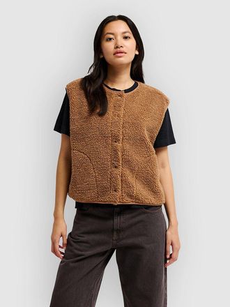 Quiksilver Cropped Chaleco marr&oacute;n
