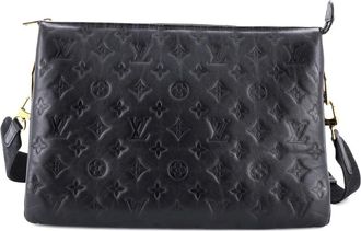 Louis Vuitton Coussin Bag Monogram Embossed Lambskin MM crossbody bag - Zwart