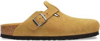 Birkenstock Cork Brown Suede Soft Footbed Clogs