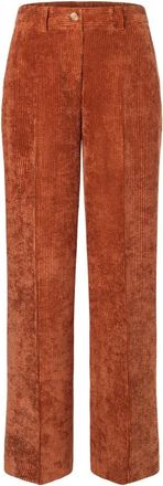 More & More Wijde broek - Dames - Wijde Broeken - Oranje - S - Broeken