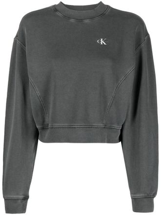 Calvin Klein Jeans Sweater met logo - Grijs