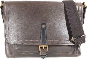 Louis Vuitton Brown Coffee Utah Leather Leather Messenger Bag Shoulder Bag (Pre-Owned)
