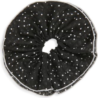 Tasha Polka Dot Scrunchies in Black at Nordstrom