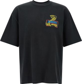 Amiri Mens Crystal Cobra T-Shirt