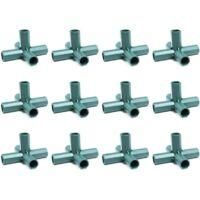 OEM Paquete De 12 Conectores De Pvc De 5 V&iacute;as Y 16 Mm Para Estructuras De Invernadero De Alta Resistencia - Crezuo
