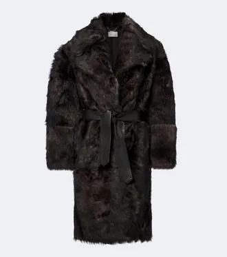 Zimmermann Cappotto Valiant in shearling con pelle