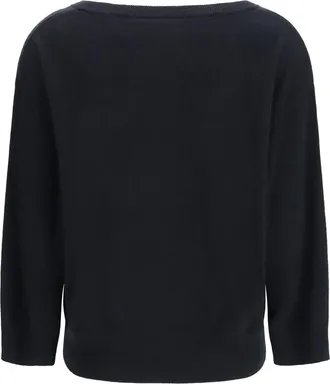 Extreme Cashmere Womens N&deg;491 Pearl Cashmere Sweater Raven Kashmir-Capra Hircus Kashmir/capra
