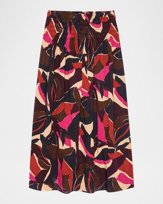 Rails Alessa Printed Midi Skirt