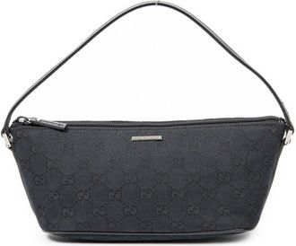 Gucci Pre-owned Womens Boat Pochette Handbag - Black - One Size