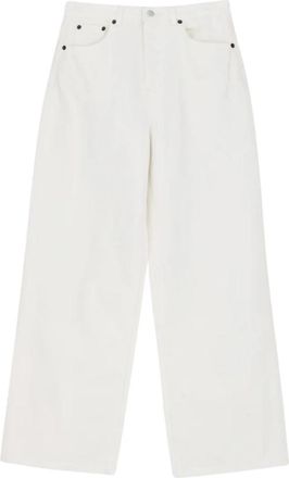 Skall Studio Willow Wide Jeans - Dames - Loose Fit Jeans - Wit - W30 L34 - Katoen - Jeans