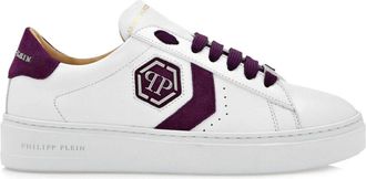 Philipp Plein Arrow Force sneakers - women - Calf Leather/Synthetic Rubber/Sheepskin/Zinc/Synthetic Rubber - 36 - White