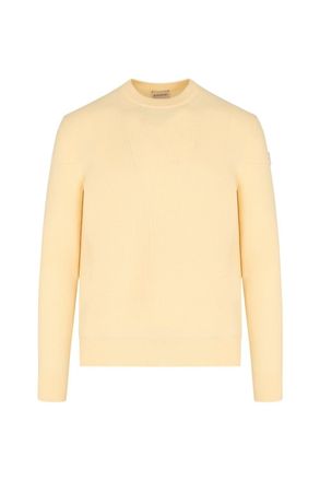 Moncler TONAL LOGO SWEATER Size: XL, colour: BEIGE