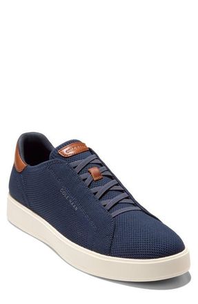 Cole Haan GrandPro Luxe Slip-On Stitchlite Knit Sneaker in Navy Blazer/british Tan at Nordstrom, Size 10.5