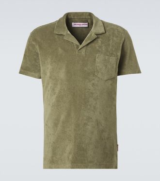 Orlebar Brown Terry cotton toweling polo shirt