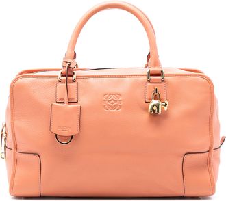 Loewe Womens Pre-owned Limited Edition Leather Bull Charm Amazona 36 - Coral - One Size