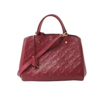 Louis Vuitton Pre-owned Handbags, female, Red, Size: ONE SIZE Pre-owned Montaigne MM