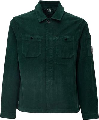 C.P. Company Cotton Corduroy Button Lens Overshirt