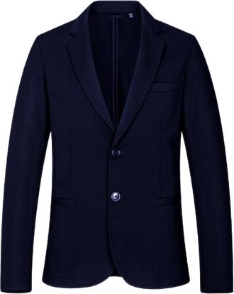 Emporio Armani Exchange Mens Blazer In Blue Viscose - Size Small