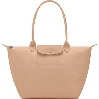 Longchamp Large Le Pliage One Nylon Shoulder Tote in Beige at Nordstrom