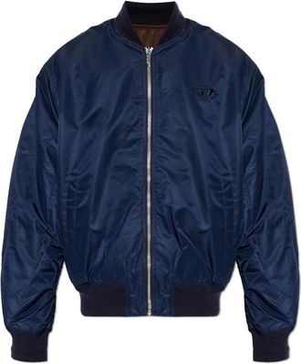 Diesel W-Type-D1 Jas - Heren - Bomber jackets - Blauw - L - Leer - Jassen