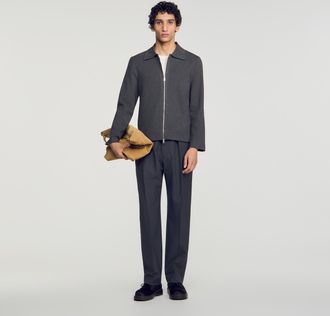 Sandro Zip-up knit cardigan