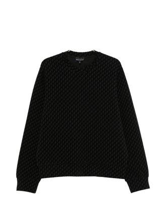 Emporio Armani Felpa in cotone con logo Emporio Armani