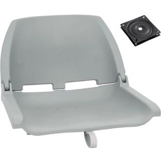 vidaXL Set De Asientos Plegables Para Barco 2 Uds Gris Vidaxl