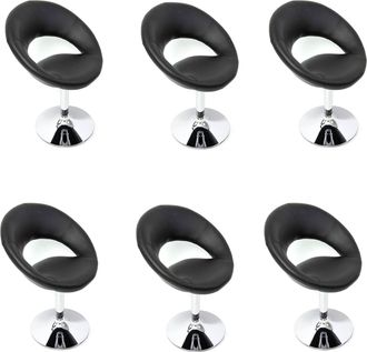Hhg Hhg - Nunca Usado] Lote De 6 Sillas De Comedor Silla De Comedor Silla Palermo, Negro