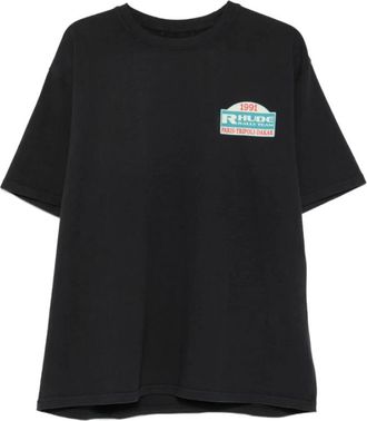 Rhude Tops, Heren, Zwart, S, Katoen, Moonlight Tee