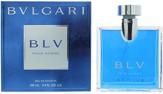 Bulgari Mens BLV Pour Homme Eau de Toilette 100ml Spray for Him - Green - One Size
