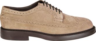 Doucal's Wingtip Derby Shoe with Brogue Perforations