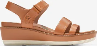 Cole Haan Womens &Oslash;riginal Grand Peyton Flatform Sandals - Brown Size 10.5