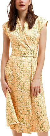 Draper James Addison Short Sleeve Linen Midi Shirtdress