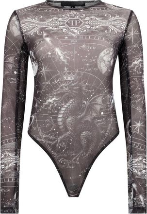 Philipp Plein Body - Dames - Bodies - Zwart - XS - Tops