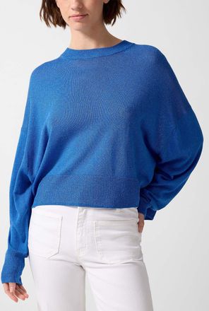 Vanessa Bruno Womens Giacoppo cobalt fluid knit sweater