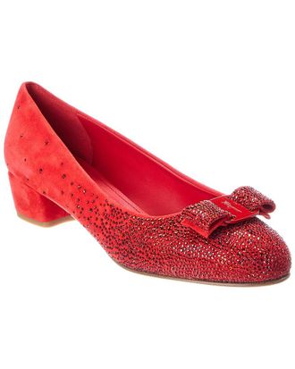 Ferragamo Ferragamo Vara Swa Suede Pump