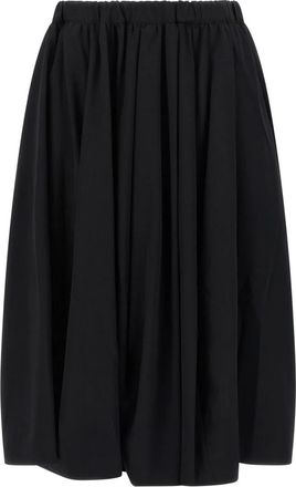 Comme Des Gar&ccedil;ons Wollen Rok - Dames - Midirokken - Zwart - XS - Wol - Rokken
