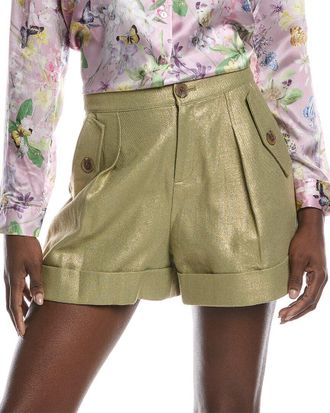 L'agence Lagence Safari Linen-Blend Short