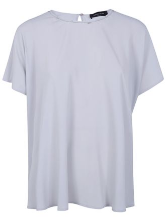 Fabiana Filippi Round Neck Short Sleeves Classic Tee Shirt