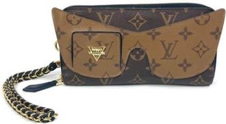 Louis Vuitton Pre-owned Canvas Portemonnee - Dames - Vintage Clutch - Bruin - ONE Size - Vintage