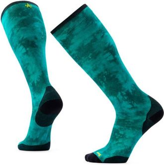 Smartwool Ski Zero Cushion Shale Print OTC Socks Skisocken - Unisex | t&uuml;rkis