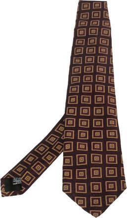 BOSS Cravatta con stampa geometrica Pre-owned - Rosso