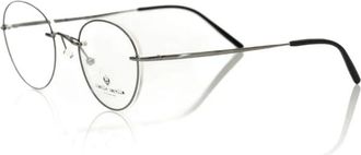 Frankie Morello Ronde Metalen Frame Bril - Heren - Brillen - Grijs - ONE Size - Accessoires
