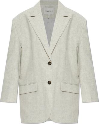 Munthe Rae Blazer - Dames - Blazers - Grijs - M - Katoen - Jassen