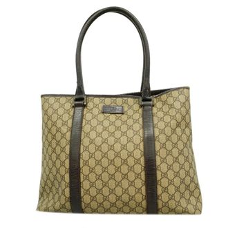 Gucci Brown Pvc Tote Bag (Pre-Owned)