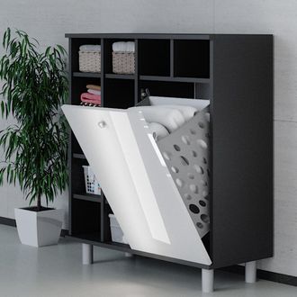 Vicco Mueble De Ba&ntilde;o Fynn, Blanco Alto Brillo, 78.4 X 91.6 Cm