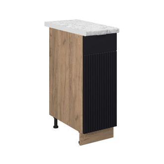 Vicco Armario De Farmacia Fame-line, Rayas Negras, 30 Cm, Et M&aacute;rmol, Vicco