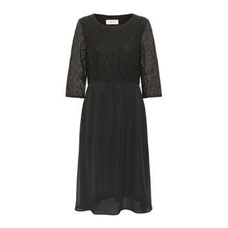 Cream Midi Jurken - Dames - Casual kleedjes - Zwart - L - Kleedjes